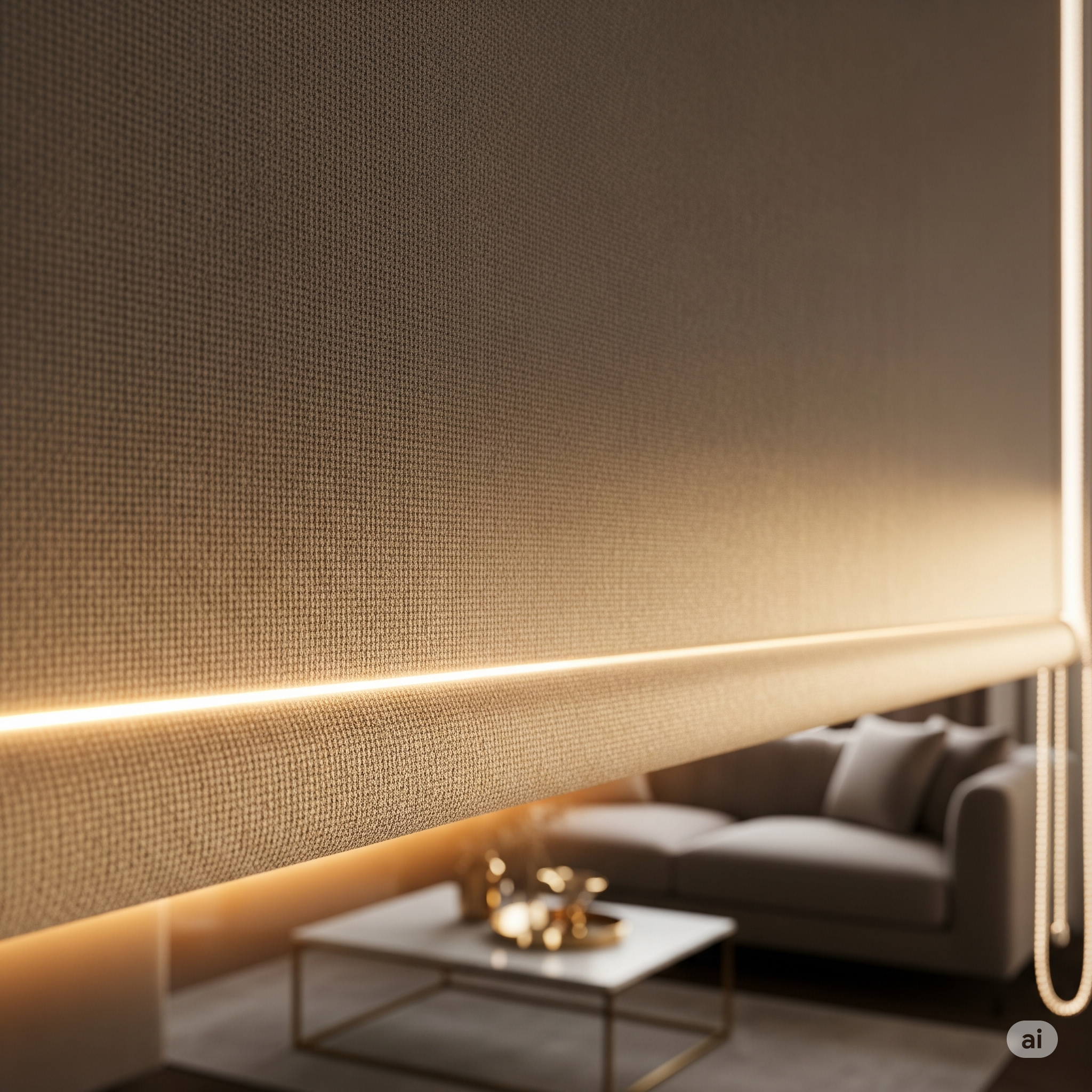 Roller blinds for livingroom windows